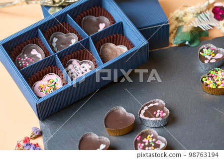 Chocolate image for Valentine's Day and White Day Chocolate image for Valentine's Day and White Day 98763194