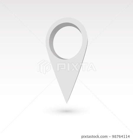 Map pointer - 3D vector object Map pointer - 3D vector object 98764114