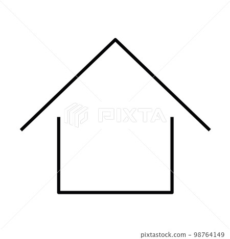 Home or house thin line icon 98764149