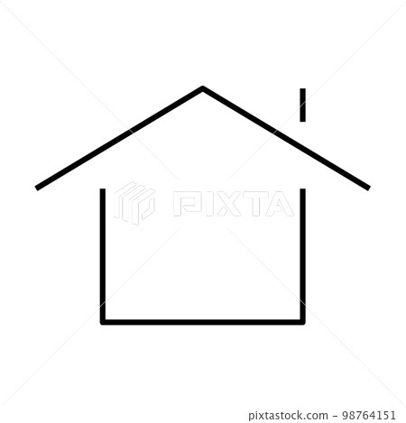 Home or house thin line icon 98764151