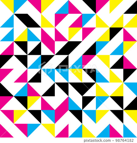 Abstract mosaic of right triangles 98764182