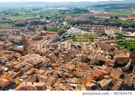 Drone photo of Spanish town Tarazona Drone photo of Spanish town Tarazona 98764478