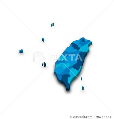 Taiwan political map of administrative divisions Taiwan political map of administrative divisions 98764574