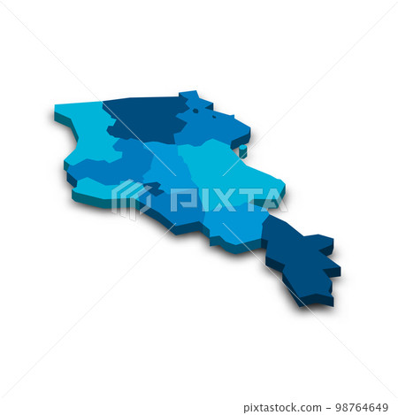 Armenia political map of administrative divisions 98764649