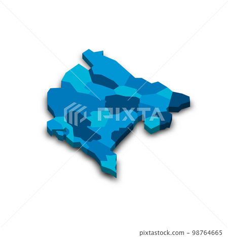 Montenegro political map of administrative divisions Montenegro political map of administrative divisions 98764665