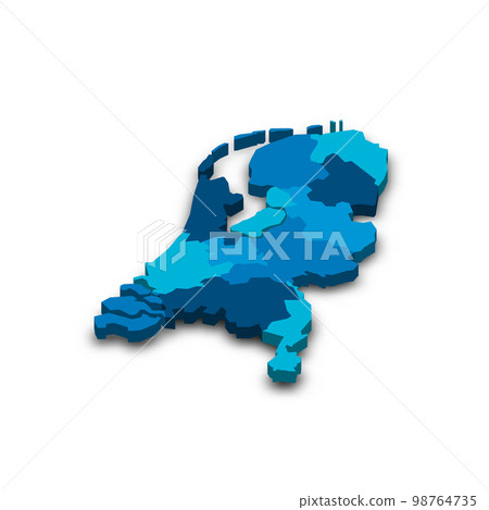 Netherlands political map of administrative divisions Netherlands political map of administrative divisions 98764735