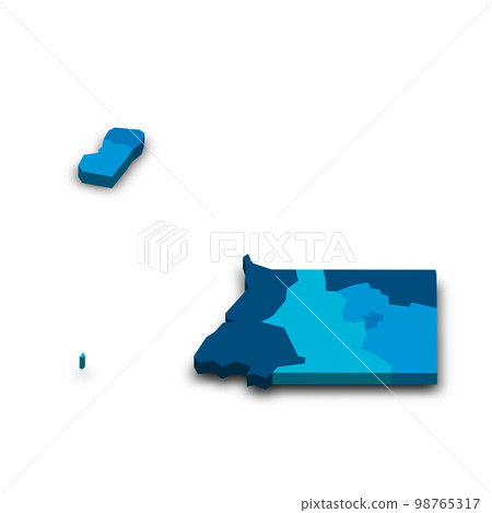 Equatorial Guinea political map of administrative divisions Equatorial Guinea political map of administrative divisions 98765317