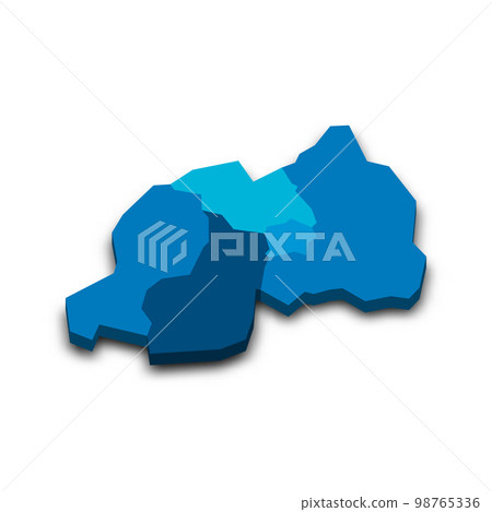 Rwanda political map of administrative divisions 98765336