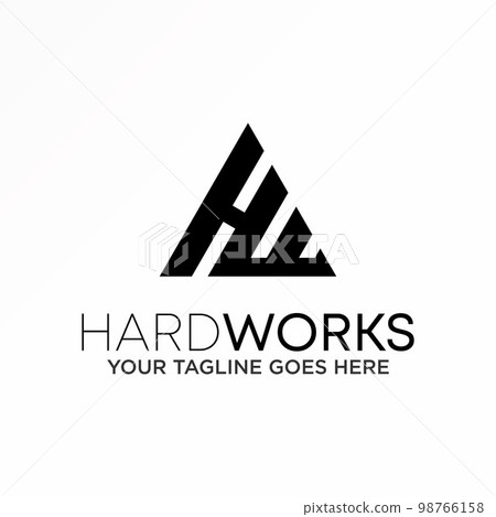Letter or word HW serif font in triangle image graphic icon logo design abstract concept vector stock. Can be used as a symbol related to initial or monogram Letter or word HW serif font in triangle image graphic icon logo design abstract concept vector stock. Can be used as a symbol related to initial or monogram 98766158