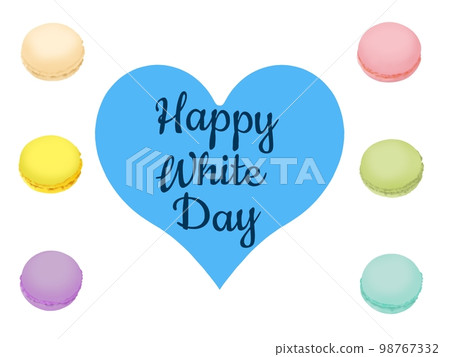 happy white day and macarons 98767332