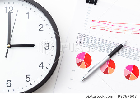 Clock and materials Business image 98767608