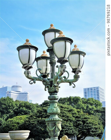 Classically shaped gas lamps at the State Guest House, Akasaka Palace Classically shaped gas lamps at the State Guest House, Akasaka Palace 98769218
