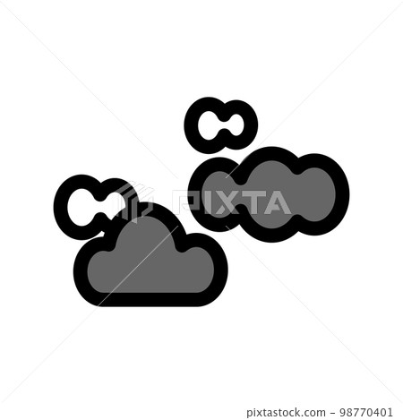 Illustration Vector Graphic of Cloudy Icon 98770401