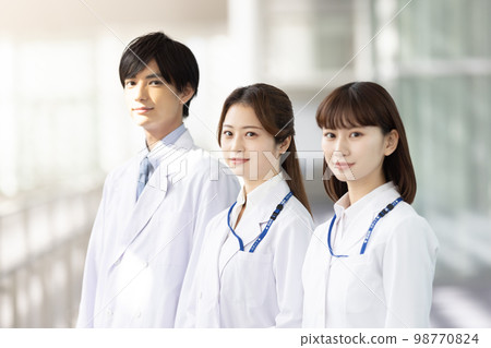 Medical staff looking at the camera Medical staff looking at the camera 98770824