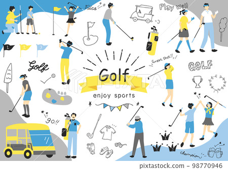 People who enjoy golf People who enjoy golf 98770946