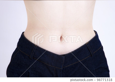 Young Japanese woman waist Young Japanese woman waist 98771318