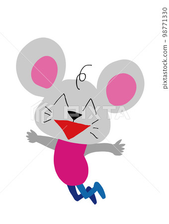 露營老鼠在戶外快樂 98771330