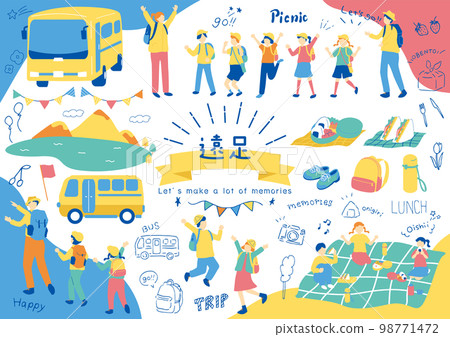 children enjoying an excursion 98771472