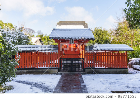 八幡大社（八幡宮），天龍寺的總守護神社，雪景 98771555