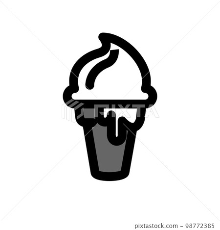 Illustration Vector Graphic of Ice Cream icon Illustration Vector Graphic of Ice Cream icon 98772385