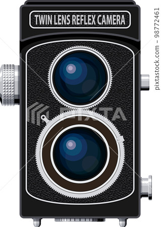 classic twin lens reflex camera 98772461