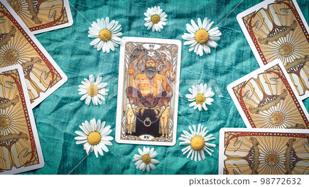 The Devil, Esoteric concept and astrology, Fortune telling tarot cards 98772632