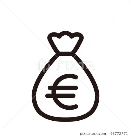 Euro icon (three line thicknesses) 98772771