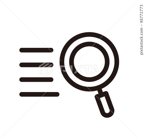調查搜索圖標（三種線寬） 98772773