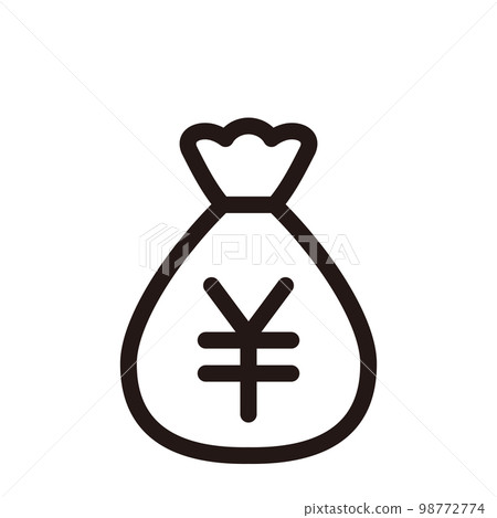 圓形袋子圖標(三種線寬) 圓形袋子圖標(三種線寬) 98772774