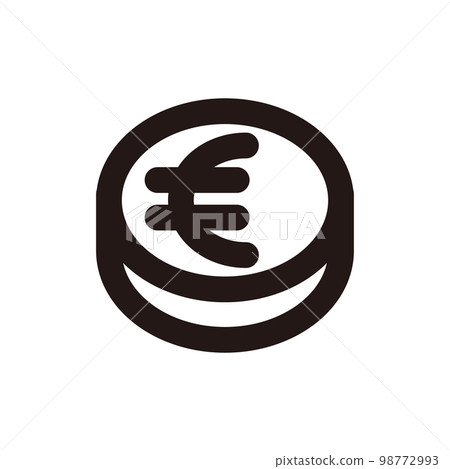 Euro coin icon (three line thicknesses) 98772993
