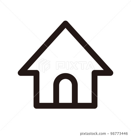 房子圖標（三線粗細） 98773446