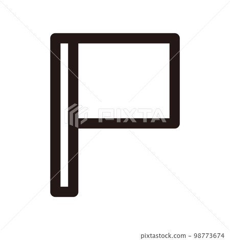 旗幟圖標（3種線寬） 98773674