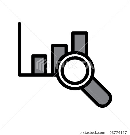 Illustration Vector Graphic of Magnifying Icon Illustration Vector Graphic of Magnifying Icon 98774157
