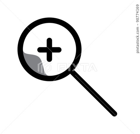 Illustration Vector Graphic of Magnifying Icon Illustration Vector Graphic of Magnifying Icon 98774169