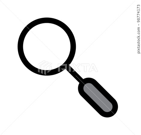 Illustration Vector Graphic of Magnifying Icon Illustration Vector Graphic of Magnifying Icon 98774173