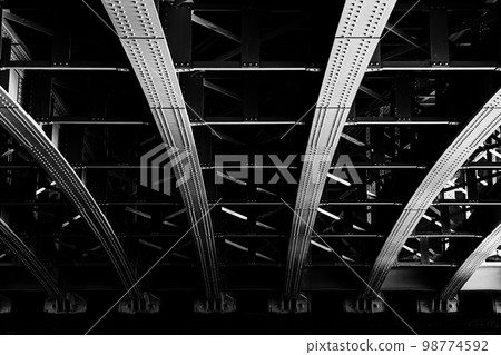 arch rib of old bridge arch rib of old bridge 98774592