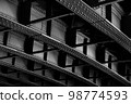 arch rib of old bridge 98774593
