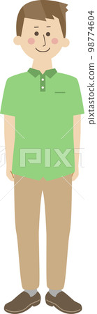 微笑的人全身 98774604