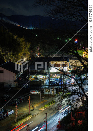 2023 從奈良黑神山看到的若草山燒 縣道上有汽車的夜景⑦ 2023 從奈良黑神山看到的若草山燒 縣道上有汽車的夜景⑦ 98774953