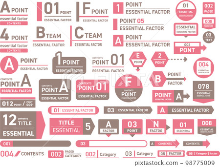 標題標題標籤模板設置粉色 標題標題標籤模板設置粉色 98775009