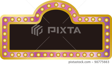 復古霓虹燈框 復古霓虹燈框 98775663