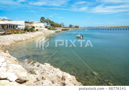 Peaceful cove town scenery Peaceful cove town scenery 98776141