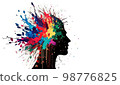 Human thinking conceptual illustration 98776825