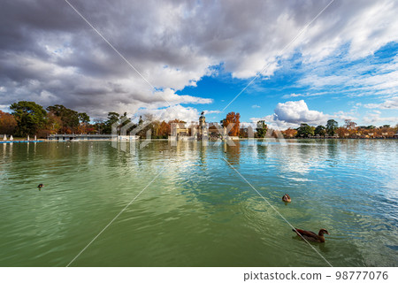 Buen Retiro Park and Monument to Alfonso XII - Madrid Spain Buen Retiro Park and Monument to Alfonso XII - Madrid Spain 98777076