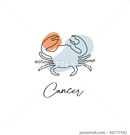 Astrology horoscope symbol zodiac Cancer sign in Astrology horoscope symbol zodiac Cancer sign in 98777592