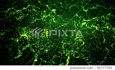 揮舞光粒子背景（綠色） 98777760