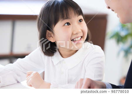 Educational image Girl studying Educational image Girl studying 98778010