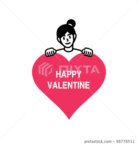 Valentines day greeting cards and banners. Vector illustration concepts for background, greeting card, website and mobile website banner, social media banner, marketing material. Love Couple Romantic 98778511