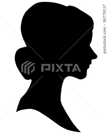 Woman's profile silhouette 98779537