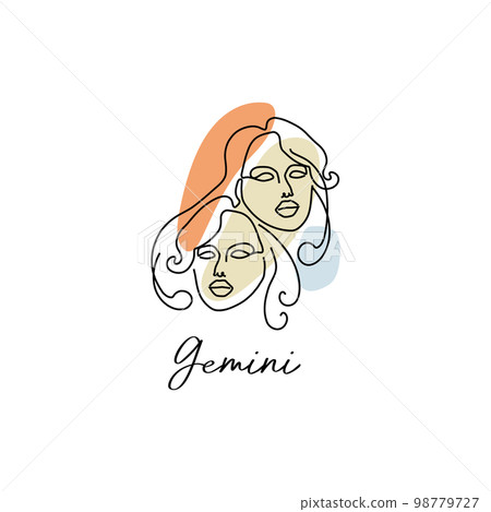 Astrology horoscope symbol zodiac Gemini sign in 98779727